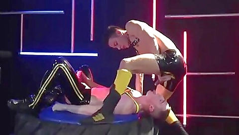 Sexy blondie has her first time with a slut